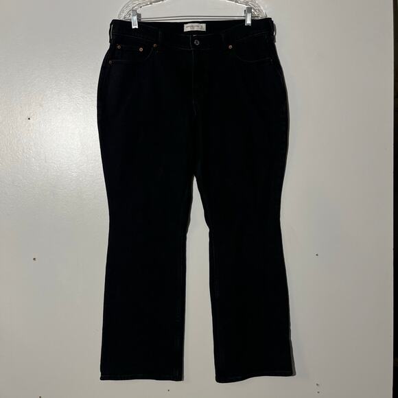 Abercrombie & Fitch The Boot Cut Low Rise Curve Love Black Jeans Women’s Size 31 - Picture 1 of 7